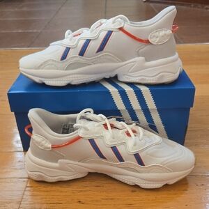 adidas Originals Ozweego Red, Blue, & White ID7966 GD Size 6.5 Unisex And Women